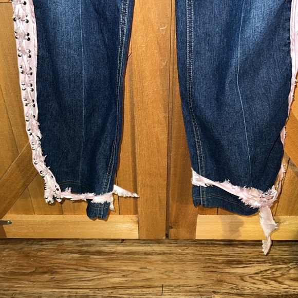 XOXO Bootcut Jeans Ribbon Down Sides 9/10 - Picture 5 of 8